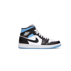 Jordan 1 Mid University Black White (W)-BQ6472-102