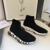 Balenciaga Speed Graffiti Trainers Black White- 605972W05GE1015 / 645334W2DB71015