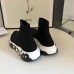 Balenciaga Speed Graffiti Trainers Black White- 605972W05GE1015 / 645334W2DB71015