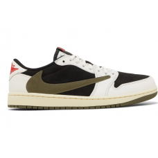 Travis Scott x Wmns Air Jordan 1 Retro Low OG 'Olive'  DZ4137 106 